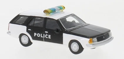 BoS 87701 - Renault 18 Break, blanche et noire, Police, 1978 - HO (1:87) - Photo 1/1