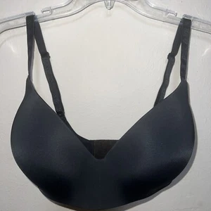 Victoria Secret 34DDD Black VS Sexy T-shirt Lightly Lined Wireless Bra Smooth VS - Picture 1 of 9