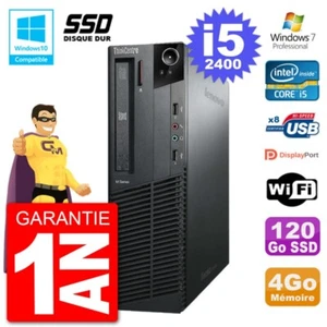 PC Lenovo ThinkCentre M82 SFF i5-2400 RAM 4Go SSD 120Go Dvd-Brenner Wifi W7 - Bild 1 von 1