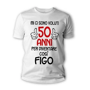 Tshirt 50 anni figo - Maglietta idea regalo compleanno - Foto 1 di 9