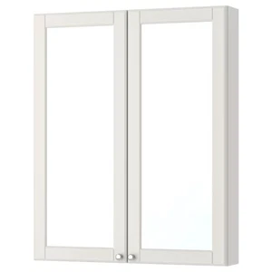 IKEA GODMORGON Bathroom 2 Door Cabinet 31 1/2x5 1/2x37 3/4 " Kasjon Light Gray - Picture 1 of 3