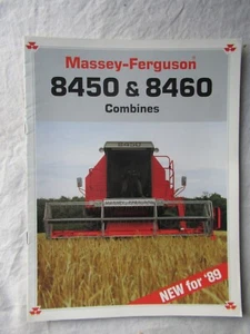 Massey Ferguson MF 8450 8460 MF8450 MF8460 Combines Sales Brochure New for 1989 - Picture 1 of 8