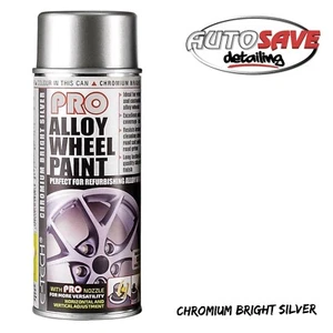 E-TECH Pro Alloy Wheel Spray Paint Chromium Bright Silver 400ML Car Chip Resis - Imagen 1 de 1