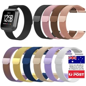Milanese Band Fitbit Versa / Lite / Versa 2 Strap Replacement Stainless Steel - Picture 1 of 14
