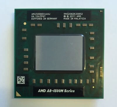  AMD A8-Series 1.9 GHz Quad Core Mobile CPU A8-4500M Socket FS1 AM4500DEC44HJ - Image 1 of 3