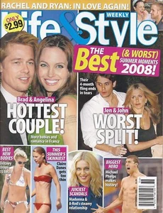 Life & Style Magazine September 8 2008 Brad Pitt Angelina Jolie Madonna - Imagen 1 de 2