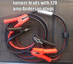 5.5 Meter Heavy Duty jumper Leads cable with 120 amp anderson plugs - Picture 1 of 9