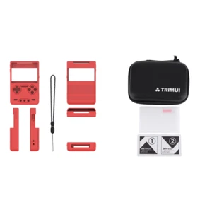 Silicone Protective Case Soft Skin Cover with Lanyard for Trimui Brick(Red) - Afbeelding 1 van 9