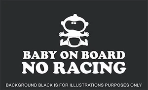Baby on Board Car Van Vinyl Sticker Decal - Choice of Colors - 14 Colors - Picture 1 of 15