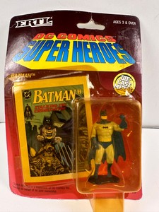Vintage 1990 ERTL DC Comics Super Heroes BATMAN Figure DieCast Metal NEW SEALED