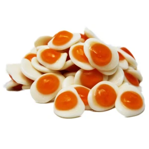 Gommes de Fruits Œufs Frits Avec Doux Rendement Schaumzuckerboden - Photo 1/1