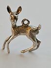 Sterling Silver FAWN DEER Charm ~ EXCELLENT SIMPLE CAST ~ VINTAGE
