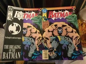 BATMAN KNIGHTFALL #497 THE BREAKING OF BATMAN DIRECT/ NEWSSTAN  2 COVERS HOT HOT - Picture 1 of 10