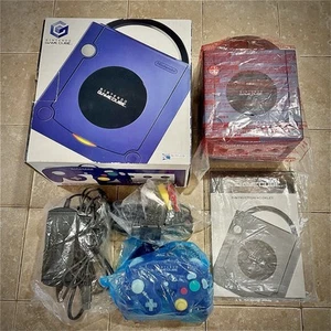 Nintendo Indigo GameCube System DOL-001 COMPLETE in Box CIB System Purple MINTY - Picture 1 of 18