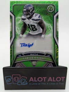 2024 Topps Resurgence Tyrice Knight RC verde lima automático 5/15 Seahawks  - Imagen 1 de 6