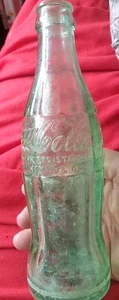 "Botella vintage de Coca Cola de 6 oz de vidrio verde de la década de 1920 City - Columbus, Georgia 8""" - Imagen 1 de 24