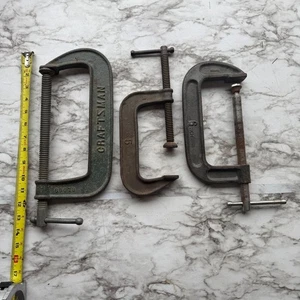 3er Set Schwerlast Schraubzwingen Handwerker & Jorgensen für Holzbearbeitung Metallbearbeitung - Bild 1 von 2