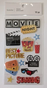 Movie Night Scrapbooking Stickers by Recollections  - Picture 1 of 1