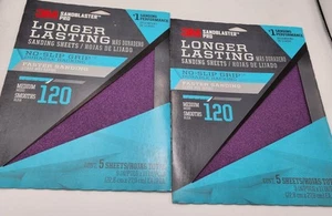 3M SandBlaster Pro Medium 120er Körnung Blatt Schleifpapier 2er Pack à 5 Blatt pro Paket - Bild 1 von 4