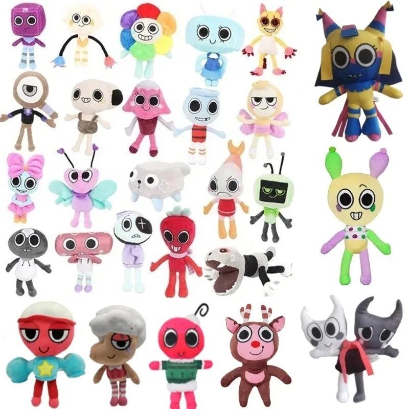 Dandys World Soft Plush Doll Finn Flutter Pebble Horror Game Stuffed Plushie - image 1 of 1