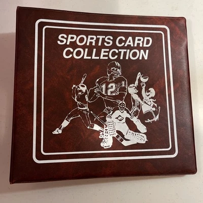 "Álbum de colección de tarjetas deportivas de 3"" marrón acolchado 🔥" Foto 1 de 4