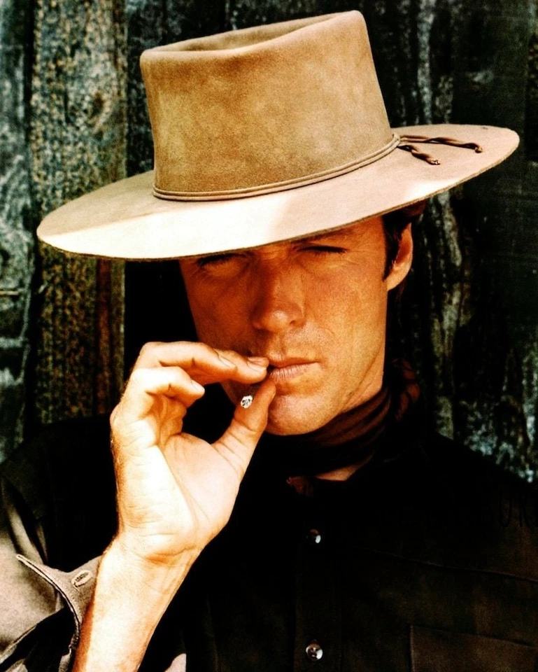 Clint Eastwood Hang 'Em High Cowboy Hat Photo Print Poster Wall Art - Image 1 of 1