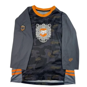 Fox Racing Long Sleeve Jersey Grey Camo XL - Picture 1 of 7