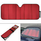 Car Sun Shade Jumbo Reversible Folding Windshield Cover, Reflective Red Foil