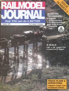 RAILMODEL JOURNAL10/89 PULPWOOD INDUSTRY, B&O, CONRAIL GP15-1, BOSTON, 50' BOXCA - Picture 1 of 2