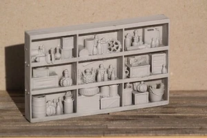 Armoire murale imprimée en 3D G/O/HO/N (1:22, 1:48, 1:87, 1:160) - WCB-02 - Photo 1 sur 1
