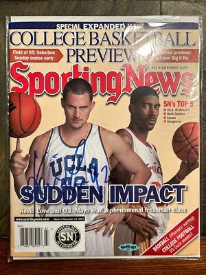 KEVIN LOVE Signed Nov 2007 Sporting News Magazine UCLA UDA COA - Image 1 of 4