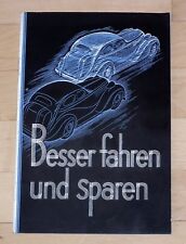 B.V.- ARAL Broschüre Kraftstoff Benzol Benzin 1930 - 40