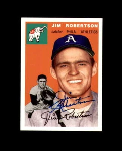 Jim Robertson signiert 1994 1954 Topps Archives Philadelphia Athletics Autogramm - Bild 1 von 2
