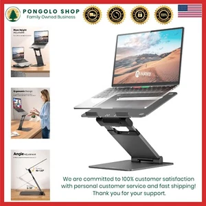Height Adjustable Laptop Stand - Ergonomic Foldable Riser for 10-17" Laptops - Afbeelding 1 van 9