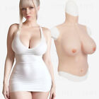 Plus Size Silicone Half Bodysuit Half Body Breast Forms Breastplate Fake Boobs