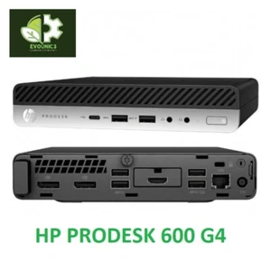 HP PRODESK 600 G4 DM MINI Micro PC I5-8500T 1TB SSD 16GB + AC Adapter WIN10 WIFI - Picture 1 of 7