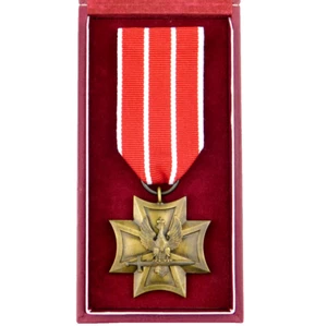 3974 WW2 RARE POLISH WAR CROSS OF MILITARY MERIT - ARMY POLAND - Picture 1 of 6