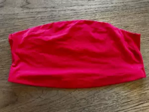 PINK Victoria's Secret Red Pepper X-LARGE Base Stretch Bandeau Strapless Bra - Picture 1 of 2
