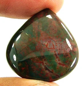 31.20 Ct Natural Heliotrope Loose Gemstone Stone Cabochon Wire Wrap Stone- 23535 - Picture 1 of 2