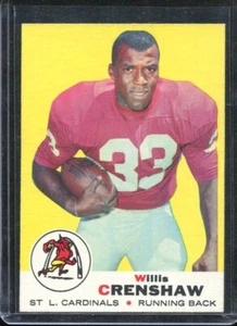 1969 Topps Football # 21 Willis Crenshaw (NM-MT) Near Mint to Mint - Picture 1 of 2