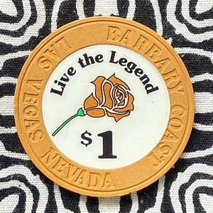 Barbary Coast $1 Las Vegas, Nevada Gaming Poker Casino Chip V518 - Picture 1 of 1