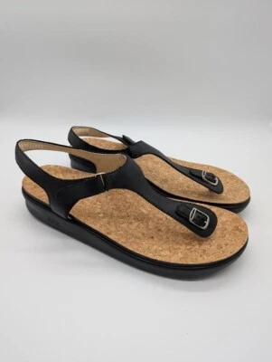 SAS Marina Sandals Women's Size 10.5 M Cork Leather 2850-013 Comfort Thong NEW - Image 1 of 4