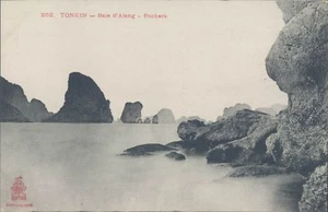 PC INDOCHINA Tonkin Along Bay varias rocas década de 1910 - Imagen 1 de 2