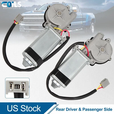 Par de motores de ventana trasera izquierda derecha para Ford Mustang convertible 1984-1992 1993 Foto 1 de 4