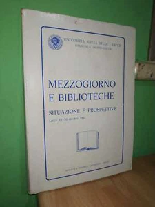 MEZZOGIORNO E BIBLIOTECHE situazione biblioteche meridionali '84 BIBLIOTECONOMIA - Picture 1 of 5