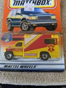 Ford Ambulance to the Rescue Series Matchbox 1997 #25/75 envío gratuito a Estados Unidos - Imagen 1 de 5