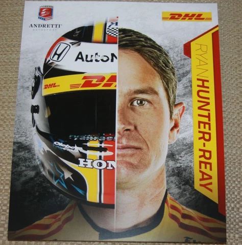 2018 Ryan Hunter-Reay DHL Honda Dallara Indy Car postcard Cover