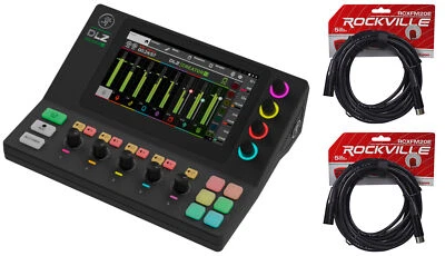 Mackie DLZ Creator XS DSP/Bluetooth Podcast/Streaming Digital Mixer+2 XLR Cables - Image 1 of 4