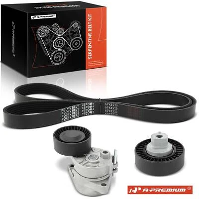 3x Serpentine Belt Drive Component Kit for BMW 323i 320i 325xi 330Ci 525i 530i - Image 1 of 4
