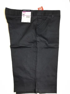 Girl’s French Toast Navy Sz 20 Bermuda Shorts Adj Waist Uniform Flat Front - Picture 1 of 8
